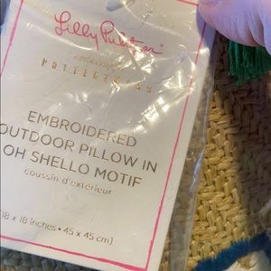 Lilly Pulitzer + pottery barn pillow